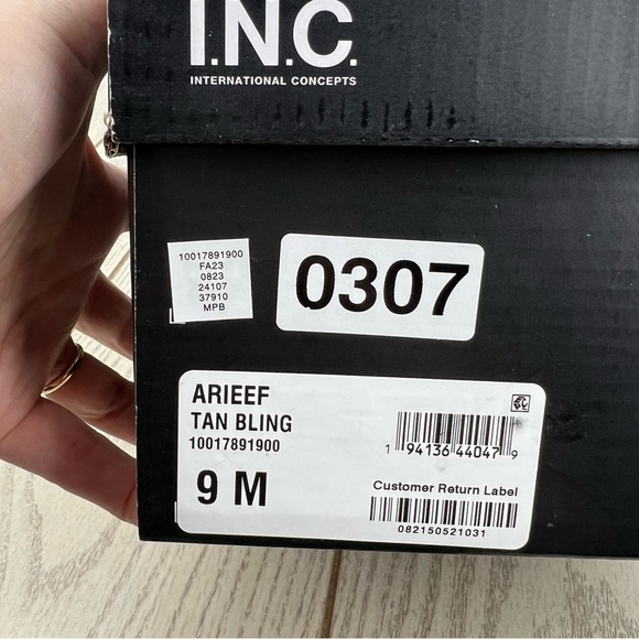 I.N.C. International Concepts Ariee Mini Cold Weather Booties 9M Tan Bling $60 - Picture 8 of 8